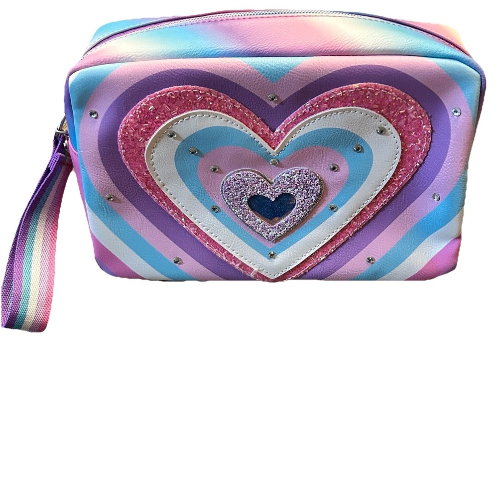 Miss Gwen's‎ OMG Heart Make Up Bag Sparkles Hearts
